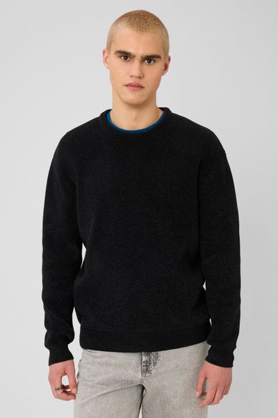 Pull chenille col rond