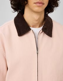 Veste zipp&eacute;e unie col velours