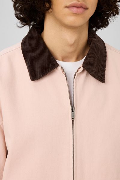 Veste zipp&eacute;e unie col velours