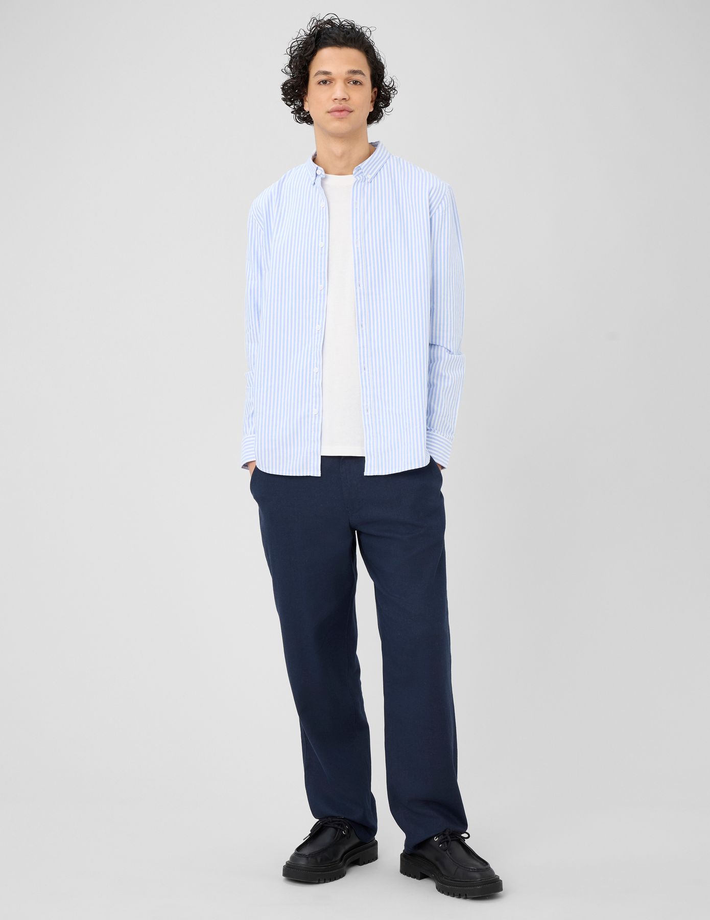 Pantalon de ville fluide viscose lin