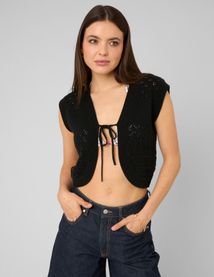 gilet court en crochet