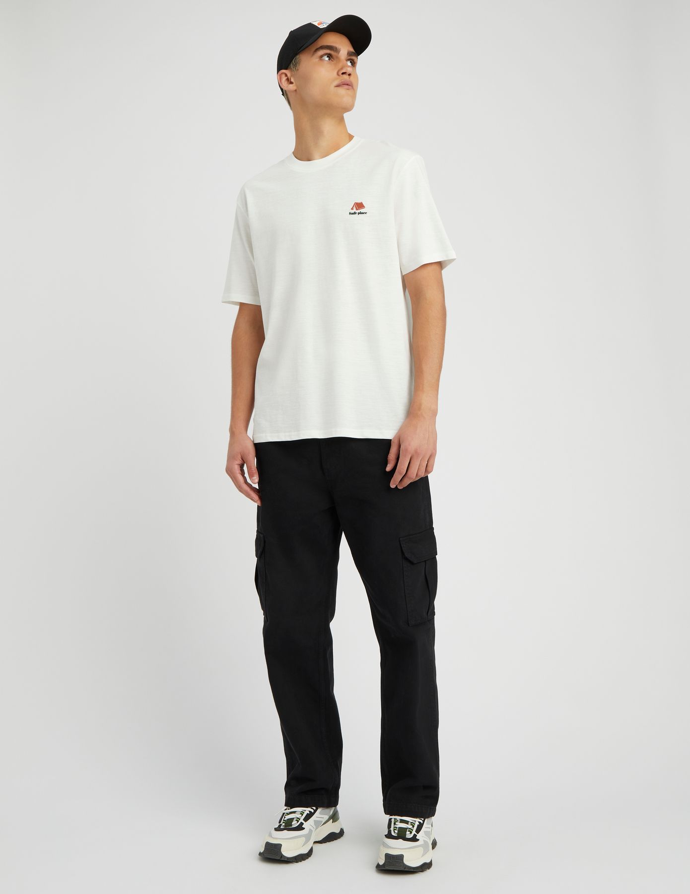 T-shirt mati&egrave;re flamm&eacute; imprim&eacute;