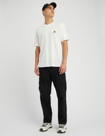 T-shirt mati&egrave;re flamm&eacute; imprim&eacute;