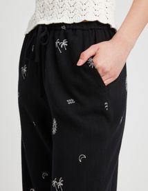 Pantalon brodé