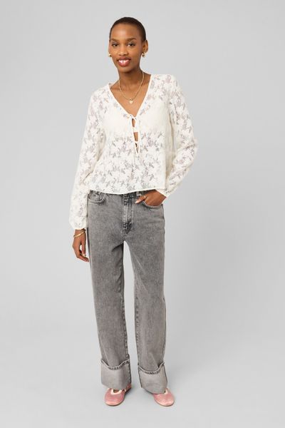 T-shirt en crochet &agrave; nouer