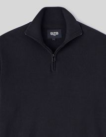 Pull col montant zippé