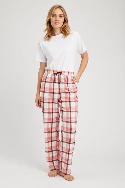 Bas de pyjama à carreaux