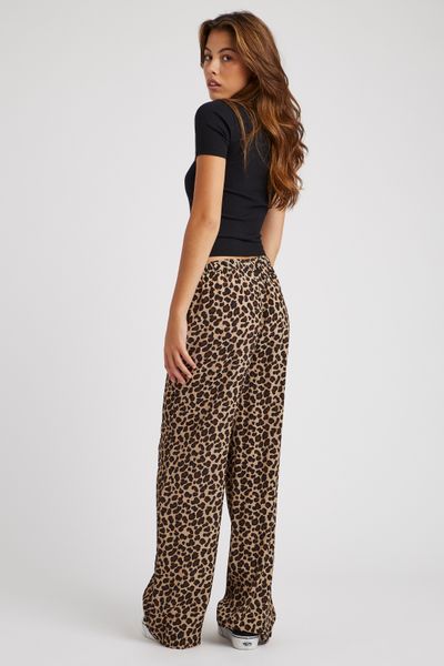 Pantalon fluide droit imprimé