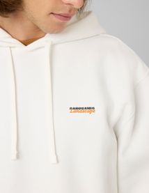 Sweat &agrave; capuche imprim&eacute; devant / dos