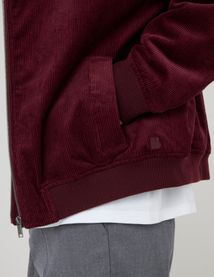 Blouson zippé velours col sherpa