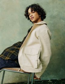 Veste zipp&eacute;e col velours