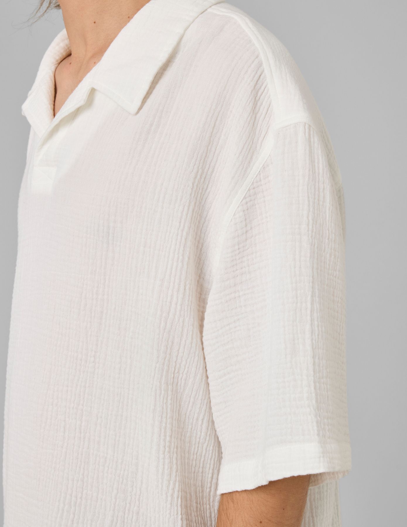 Polo gaze de coton