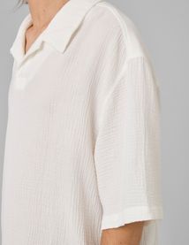 Polo gaze de coton