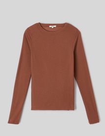 T-shirt fin manches longues