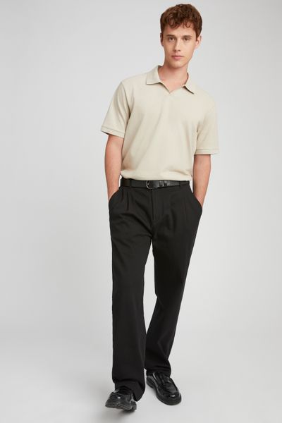 Polo matière fantaisie
