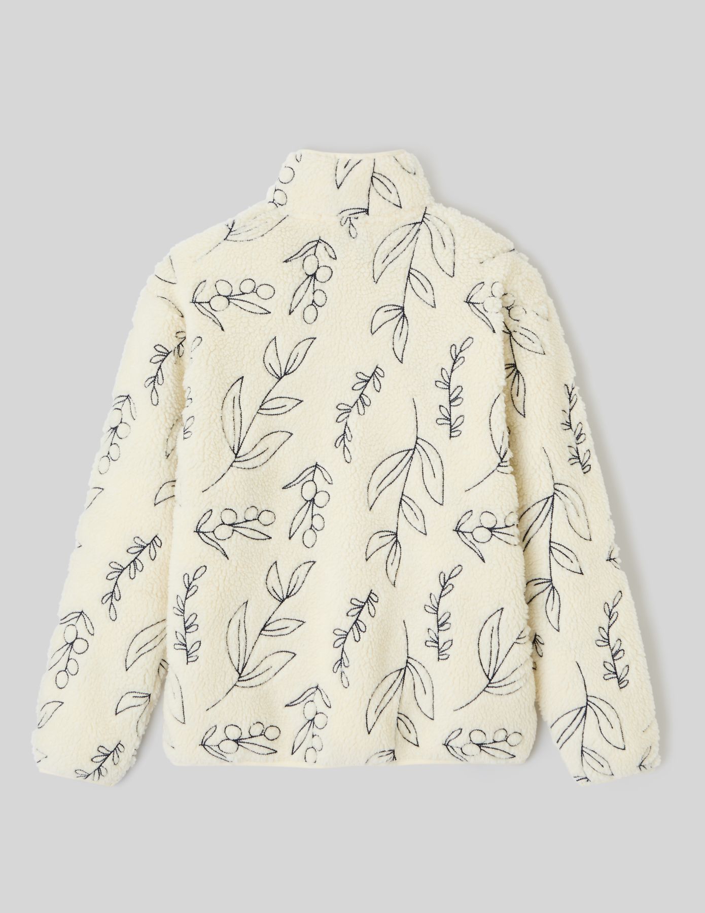 Sweat sherpa brodée