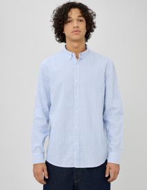 Chemise rayée droite