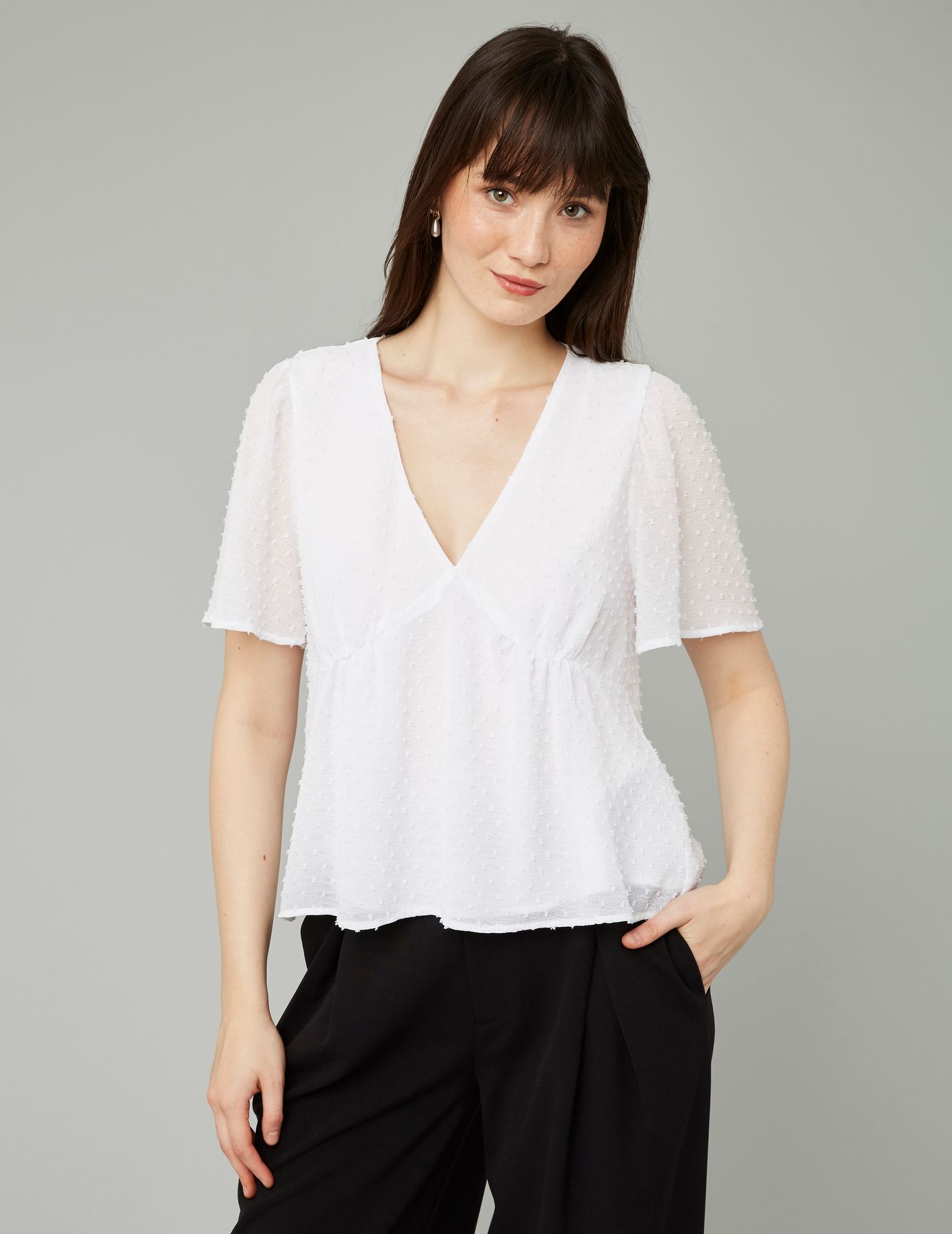 Blouse en plumetis