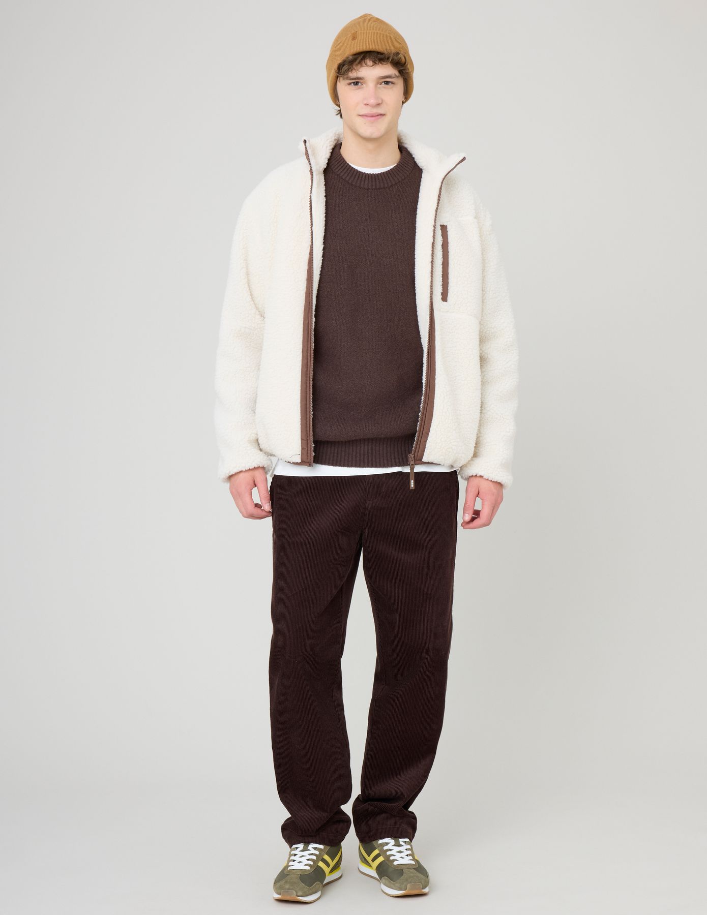 Blouson zippé sherpa