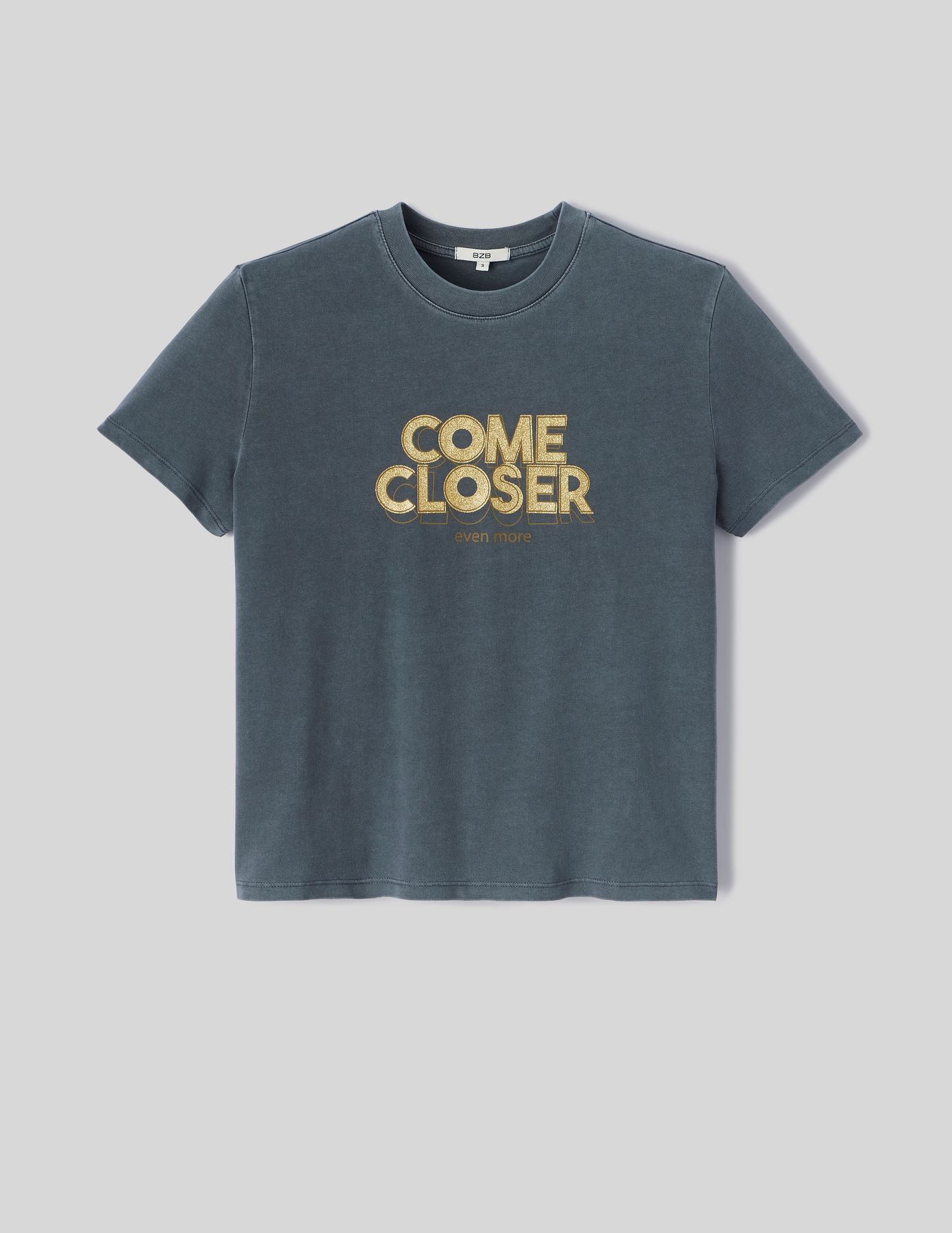 T-shirt imprim&eacute; paillettes