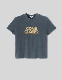 T-shirt imprim&eacute; paillettes