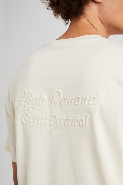 T-shirt embossé devant dos