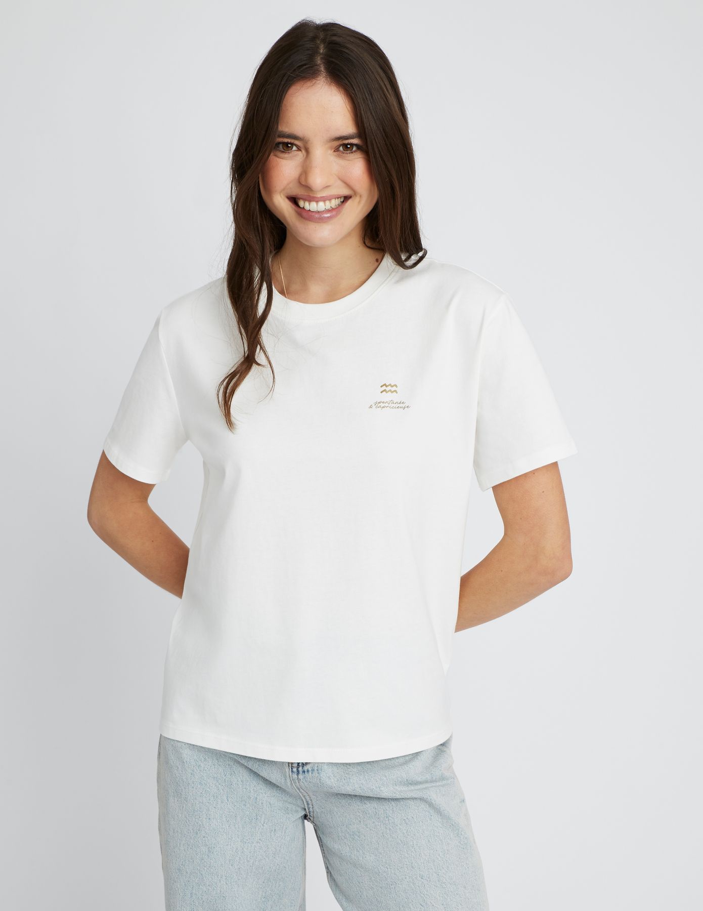 T-shirt imprimé signe astro verseau