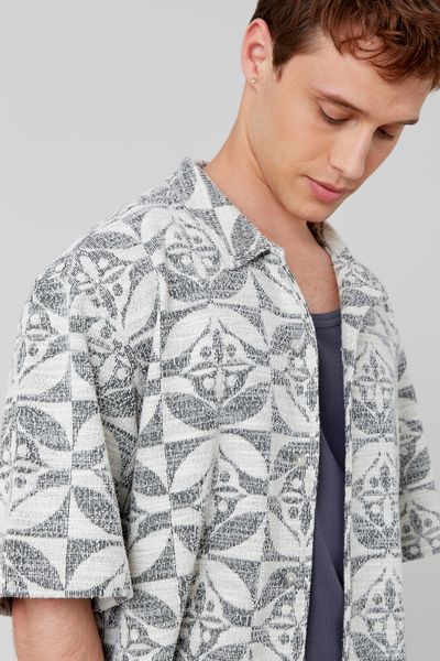 Chemisette en maille Jacquard