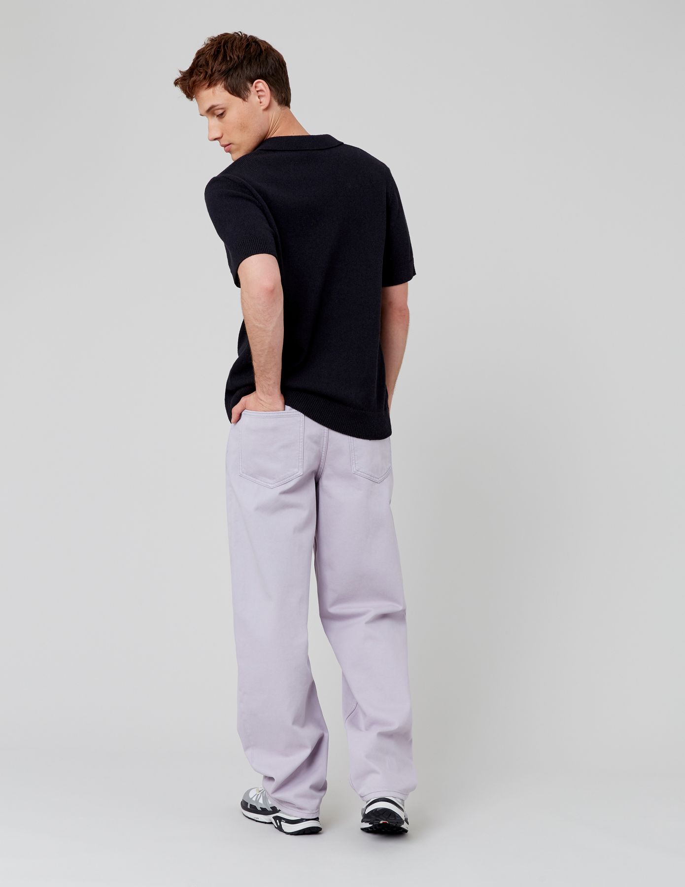Pantalon loose de couleur