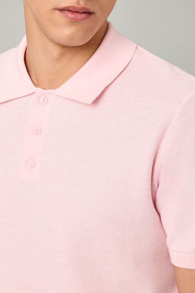 Polo matière fantaisie