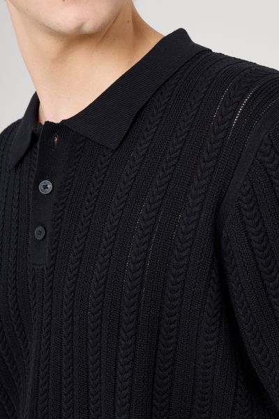 Polo maille fantaisie