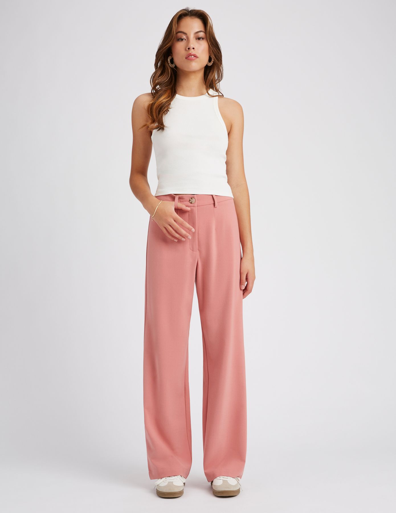 Pantalon tailleur polyester recyclé