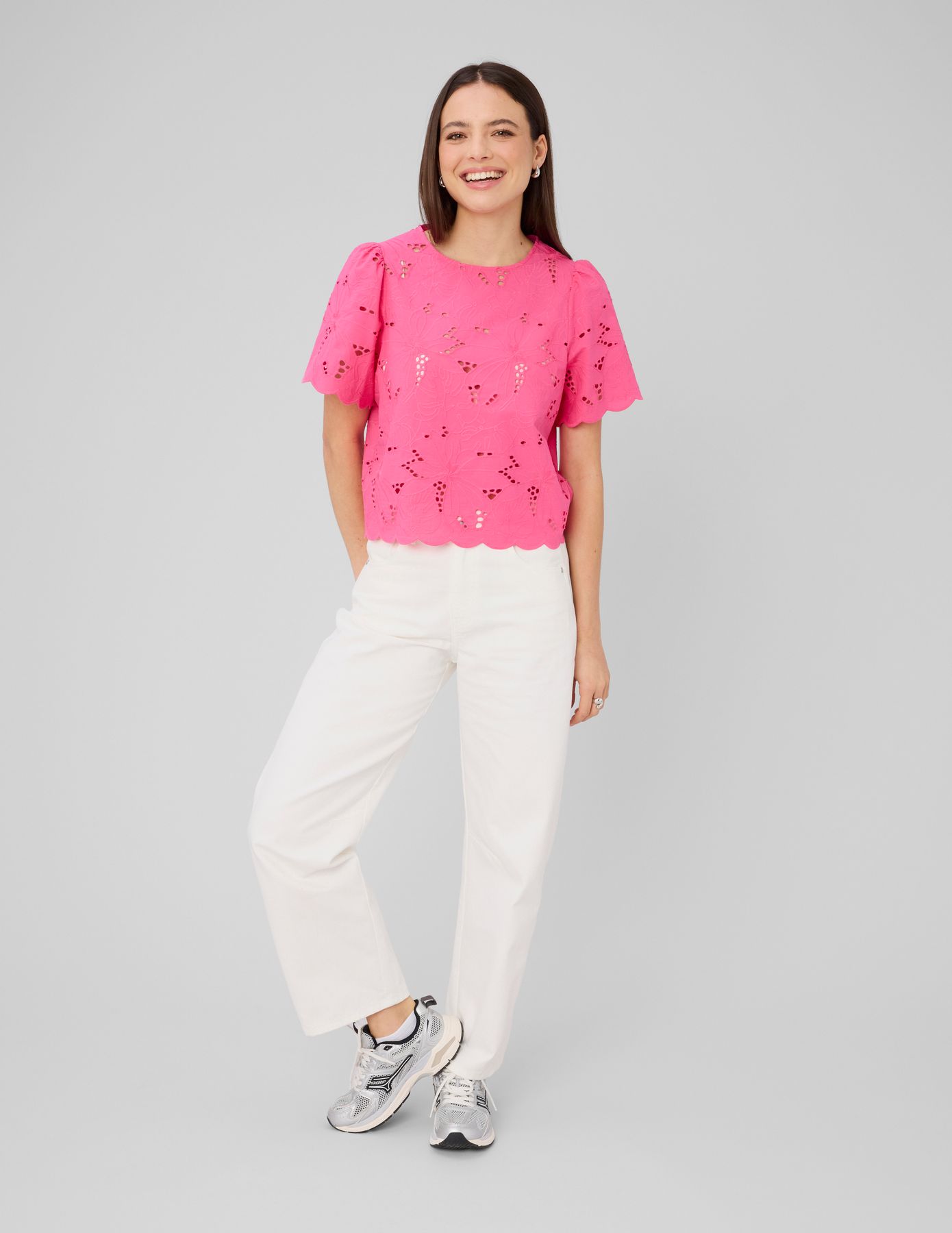 Blouse en broderie anglaise