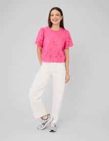 Blouse en broderie anglaise