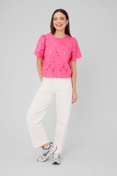 Blouse en broderie anglaise