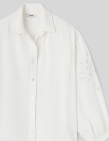 Chemise en gaze de coton unie
