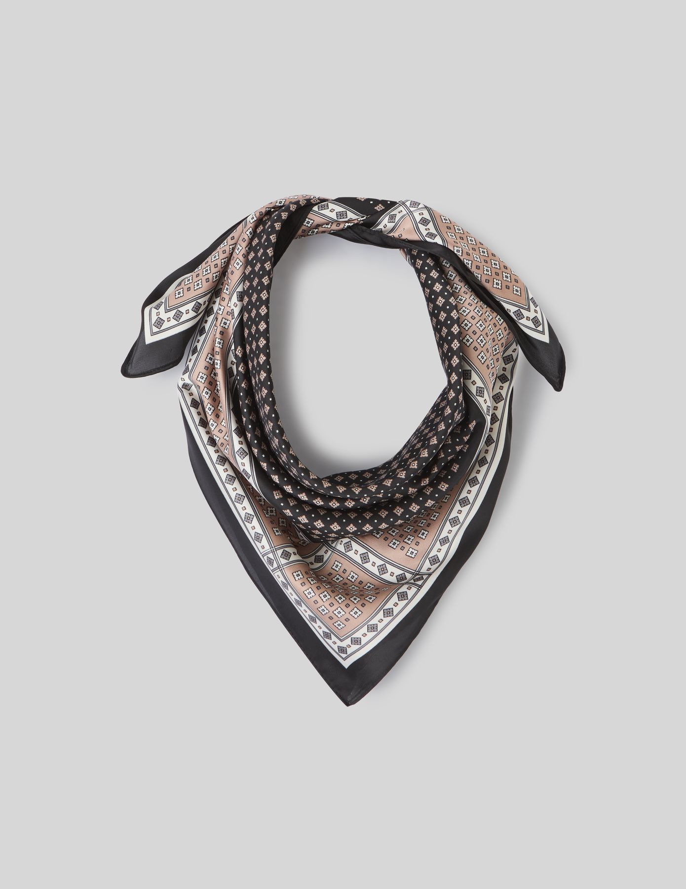 Foulard satin imprimé