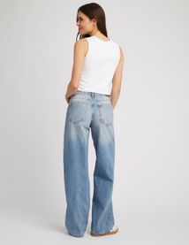 Jean wide leg taille basse