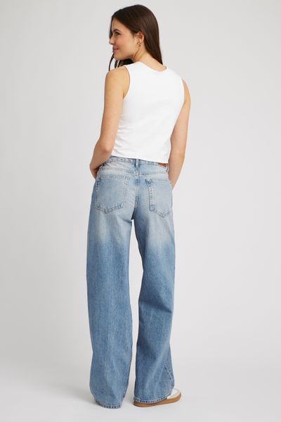 Jean wide leg taille basse