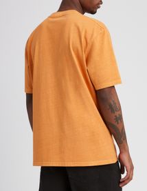 T-shirt message teint en pi&egrave;ce