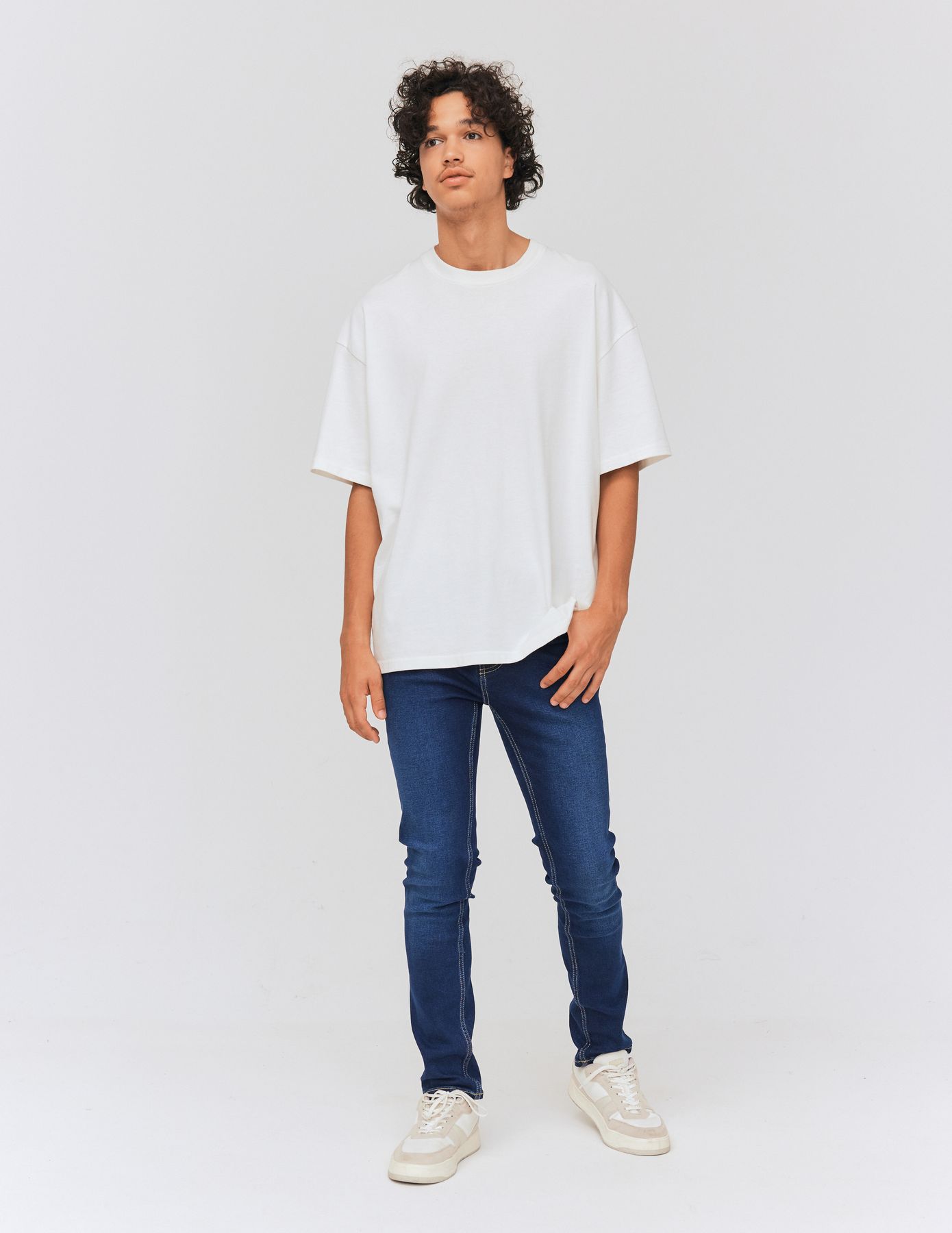 Jean slim basique stone foncé