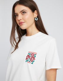 T-shirt imprim&eacute; devant/dos