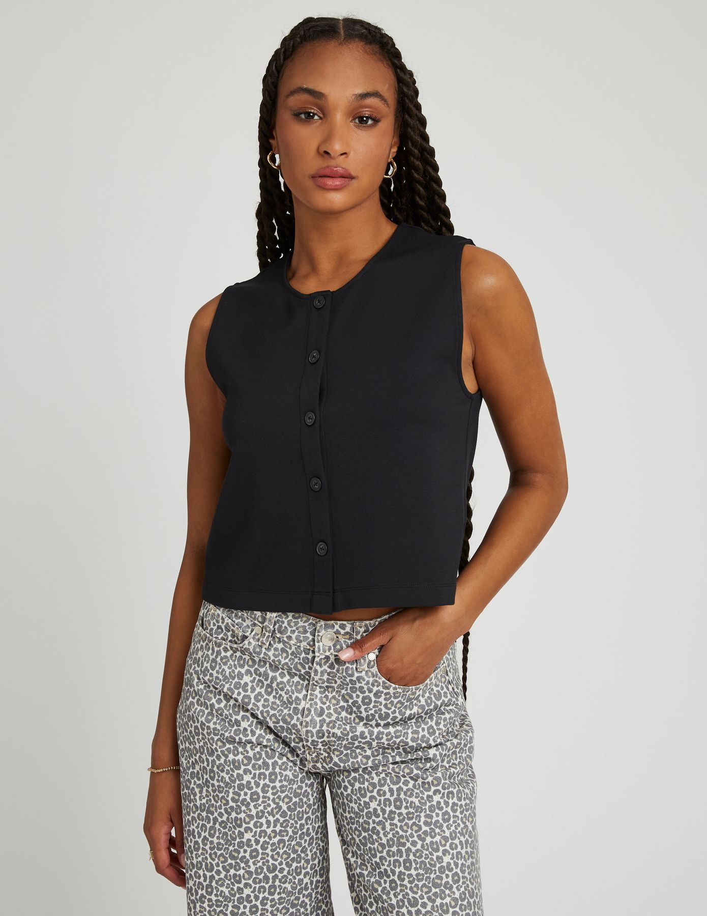 T-shirt boutonné