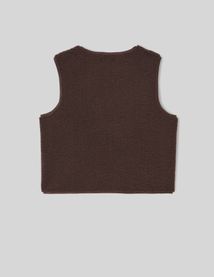 Gilet sherpa sans manches