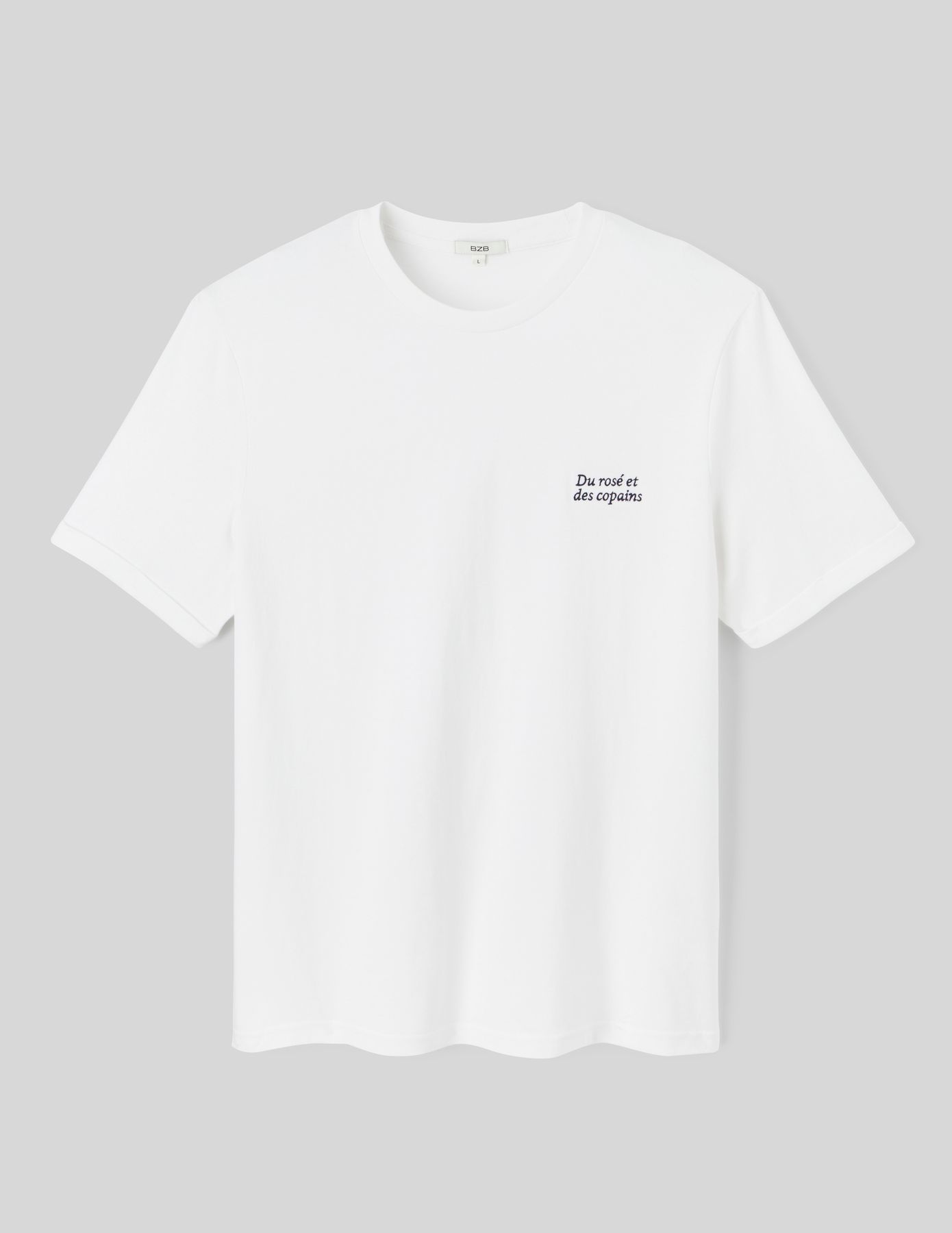 T-shirt broderie poitrine