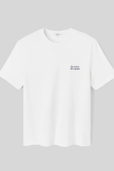 T-shirt broderie poitrine