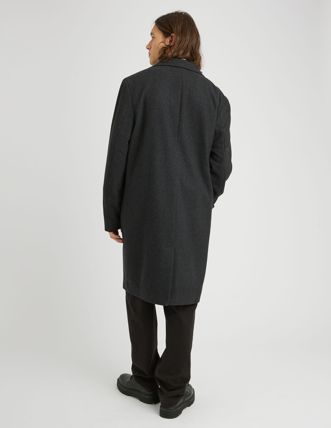 Manteau long en laine