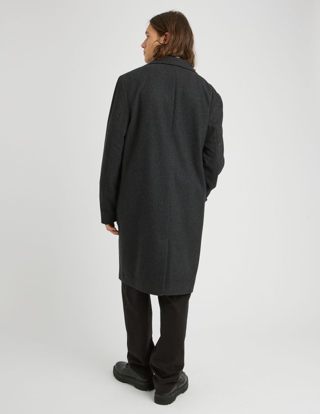 Manteau long en laine