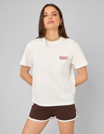 T-shirt imprim&eacute; devant / dos