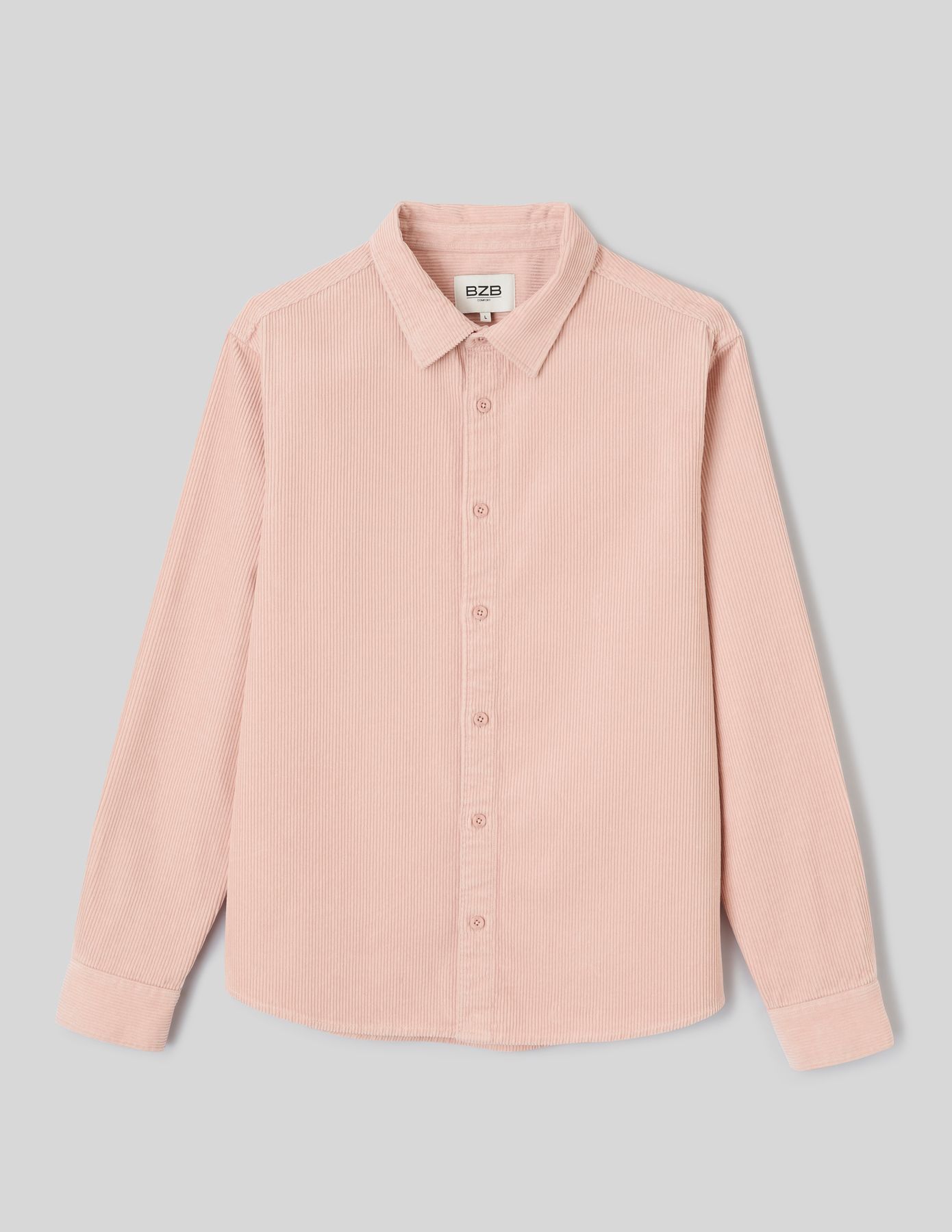 Chemise en velours c&ocirc;tel&eacute;